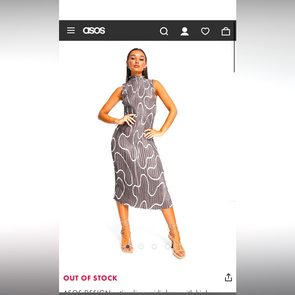 ASOS silver dress